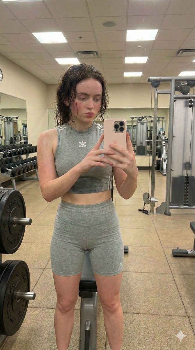 Gym Workout Mirror Selfie