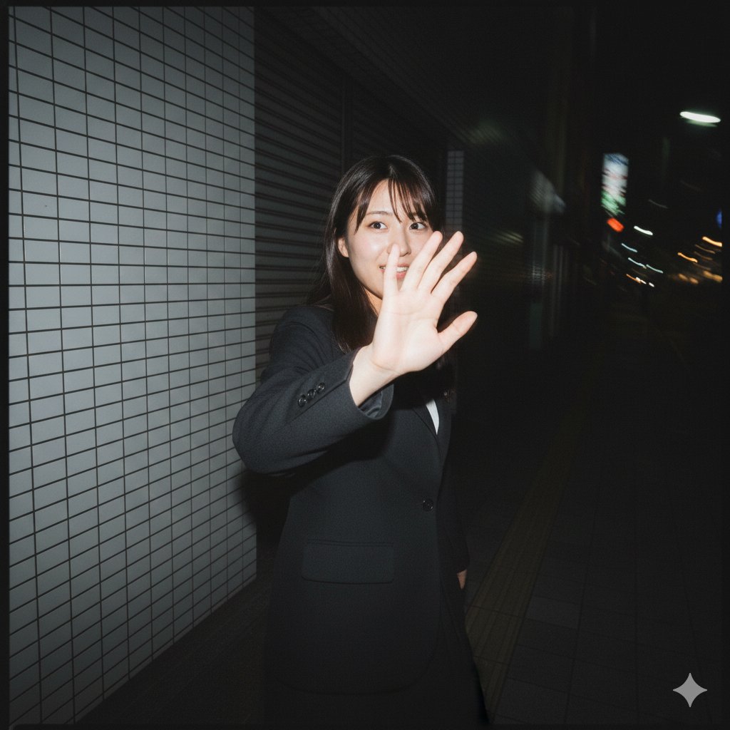 Tokyo Night Flash Candid