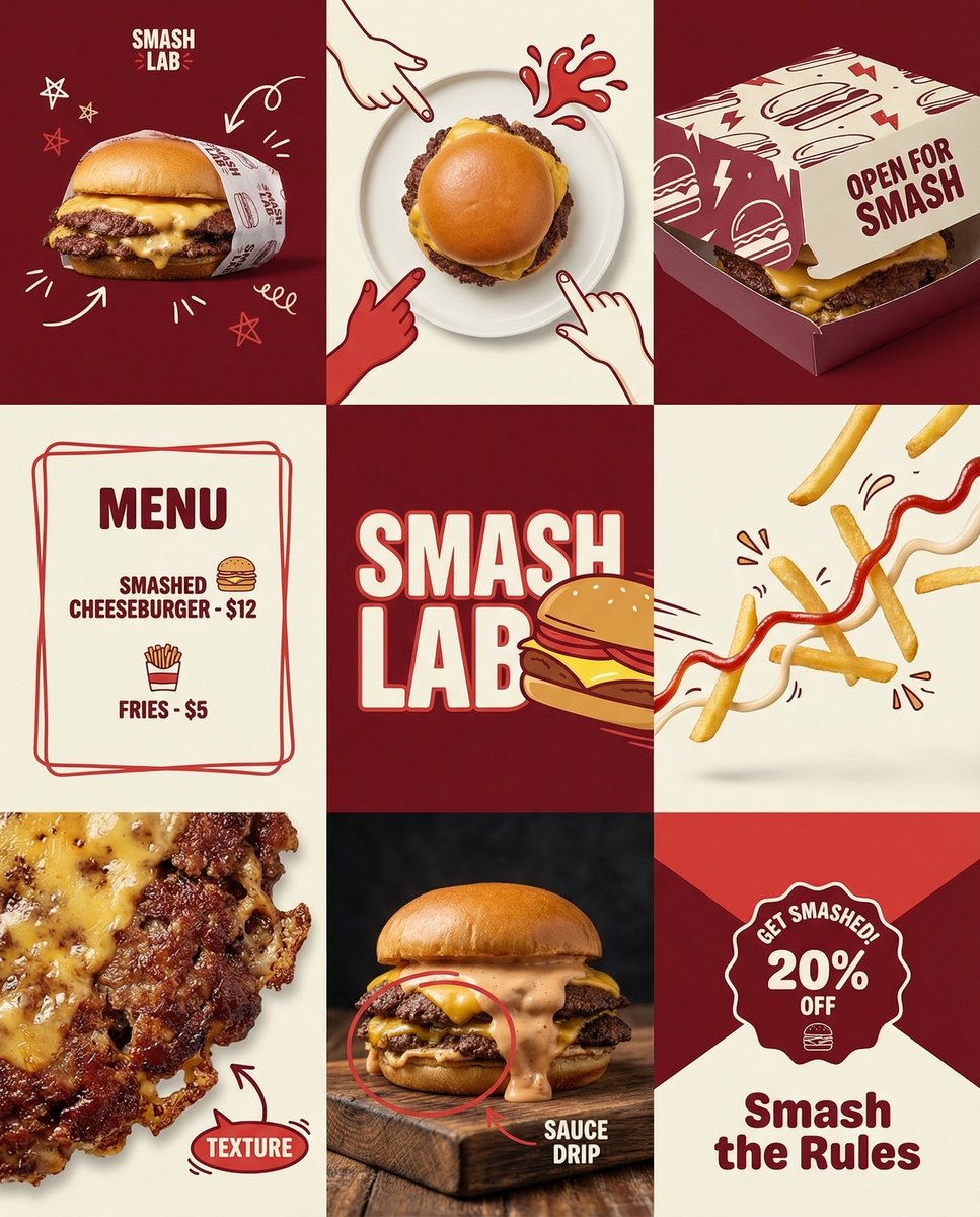 Food Brand Instagram Grid Campaign