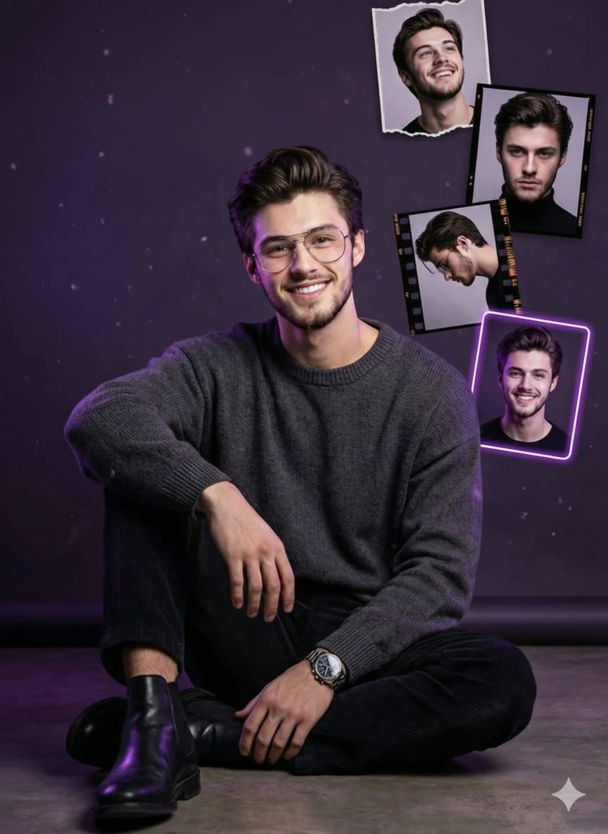 Cinematic Birthday Portrait Poster