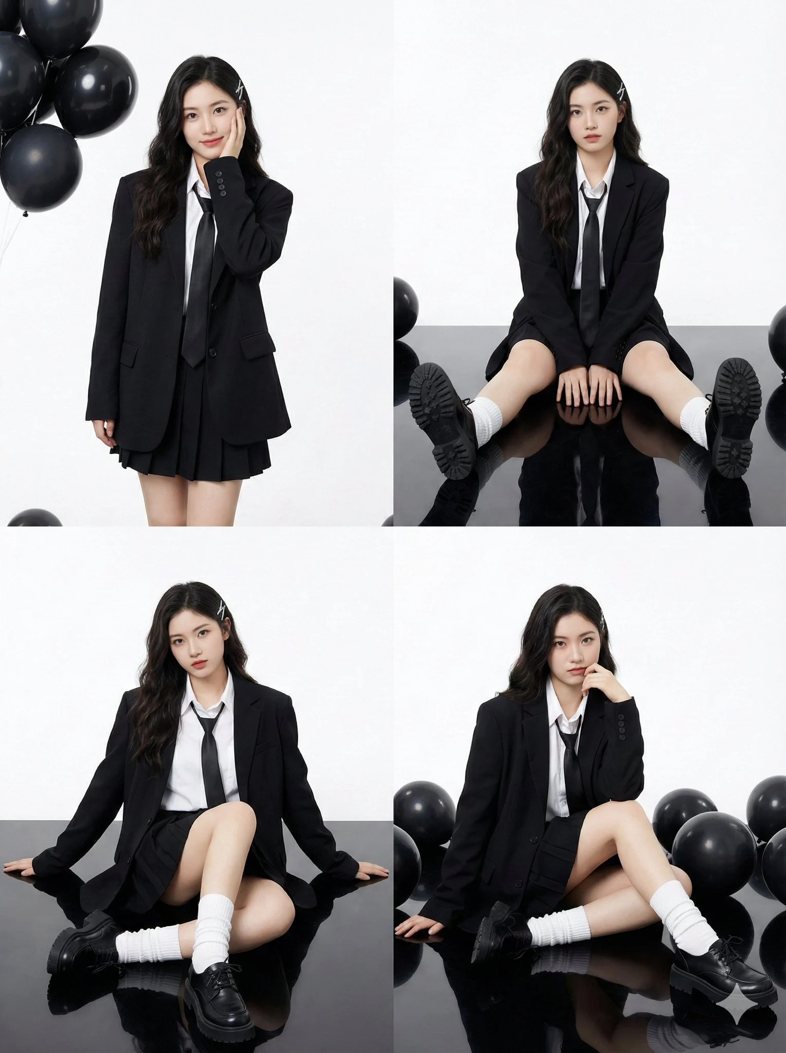K-Style Girl Studio Collage