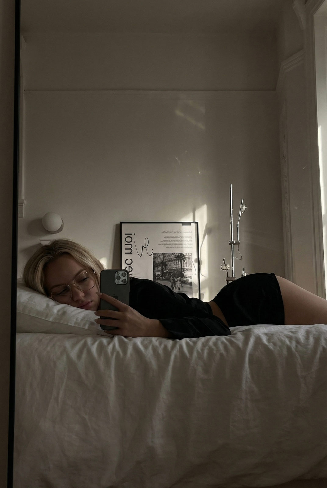 Cozy Morning Mirror Selfie