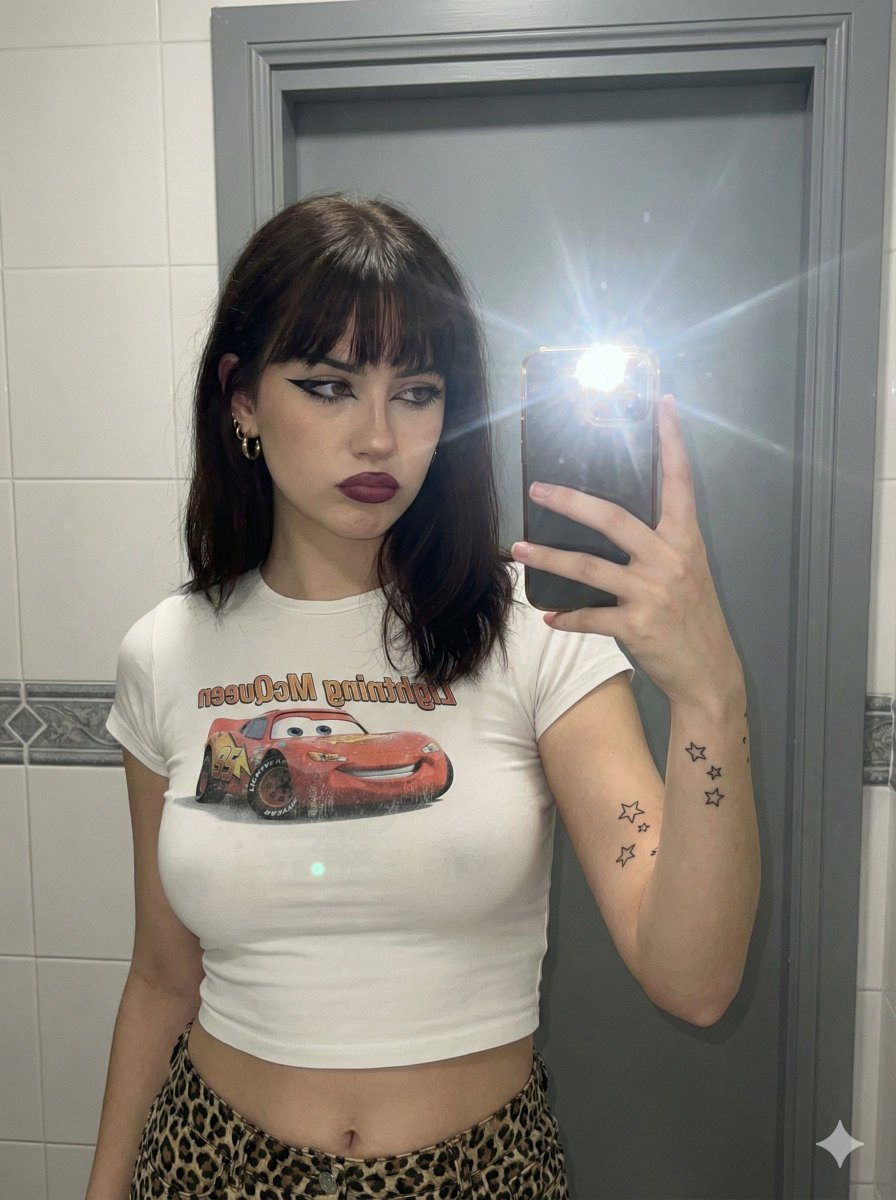Mirror Selfie Lightning McQueen Tee