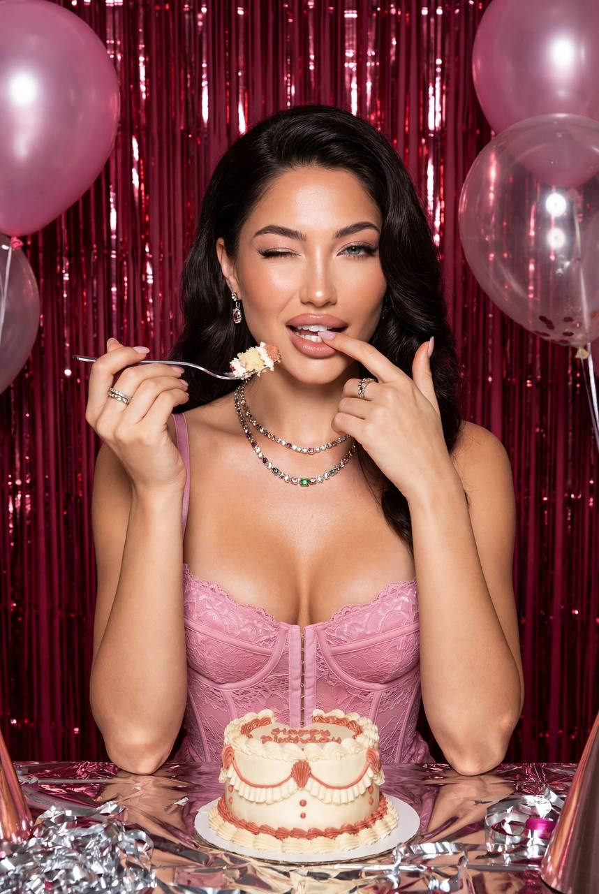 Playful Party Glam Portrait