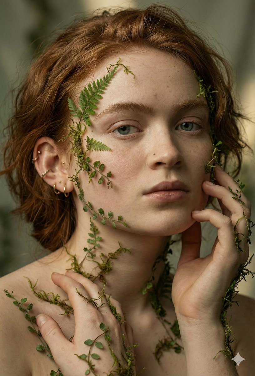 Moss Maiden Cinematic Portrait