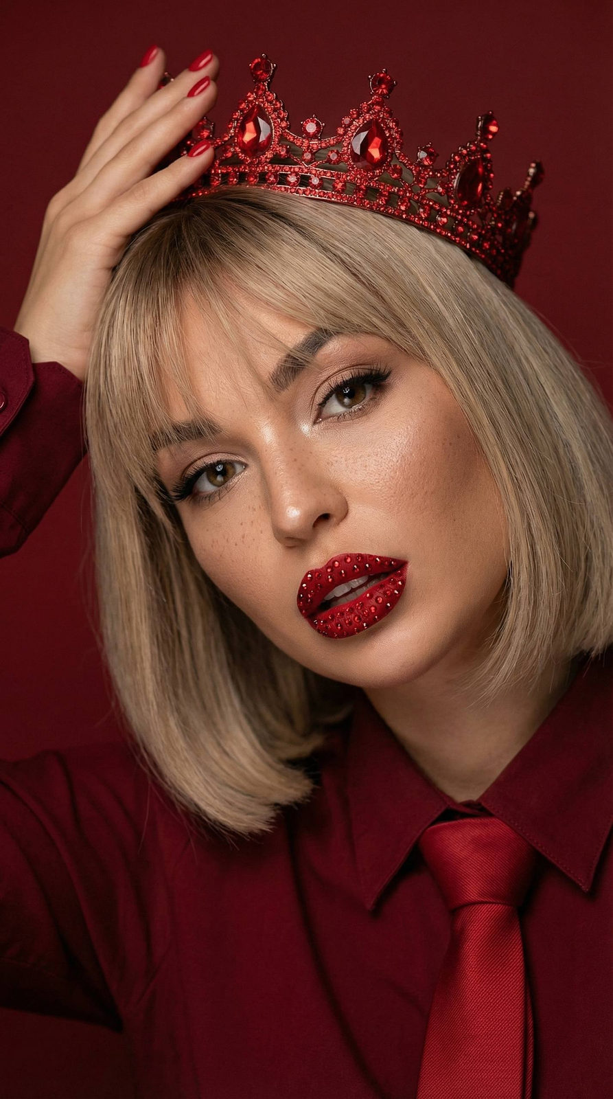Red Crown Queen Fashion Editorial