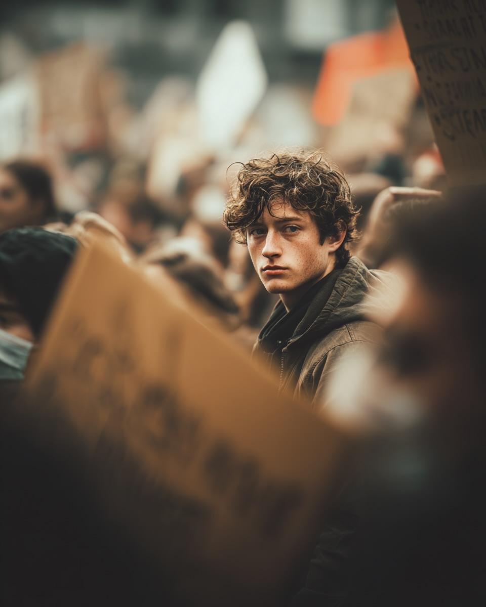 Stillness in Protest Storm