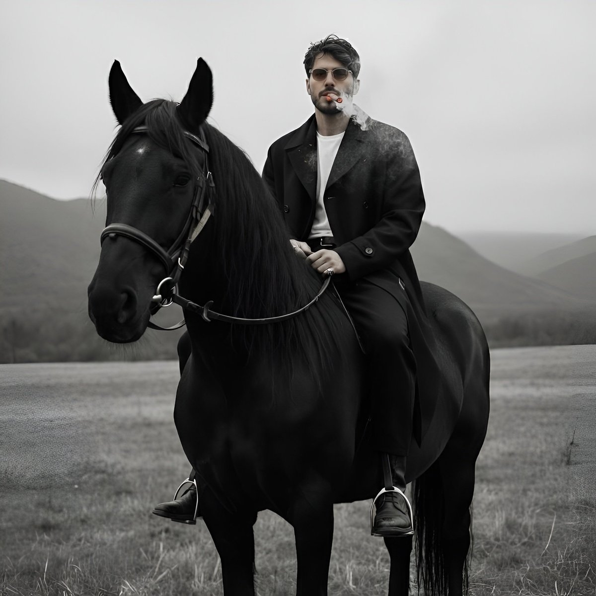 Gangster Horseman Portrait
