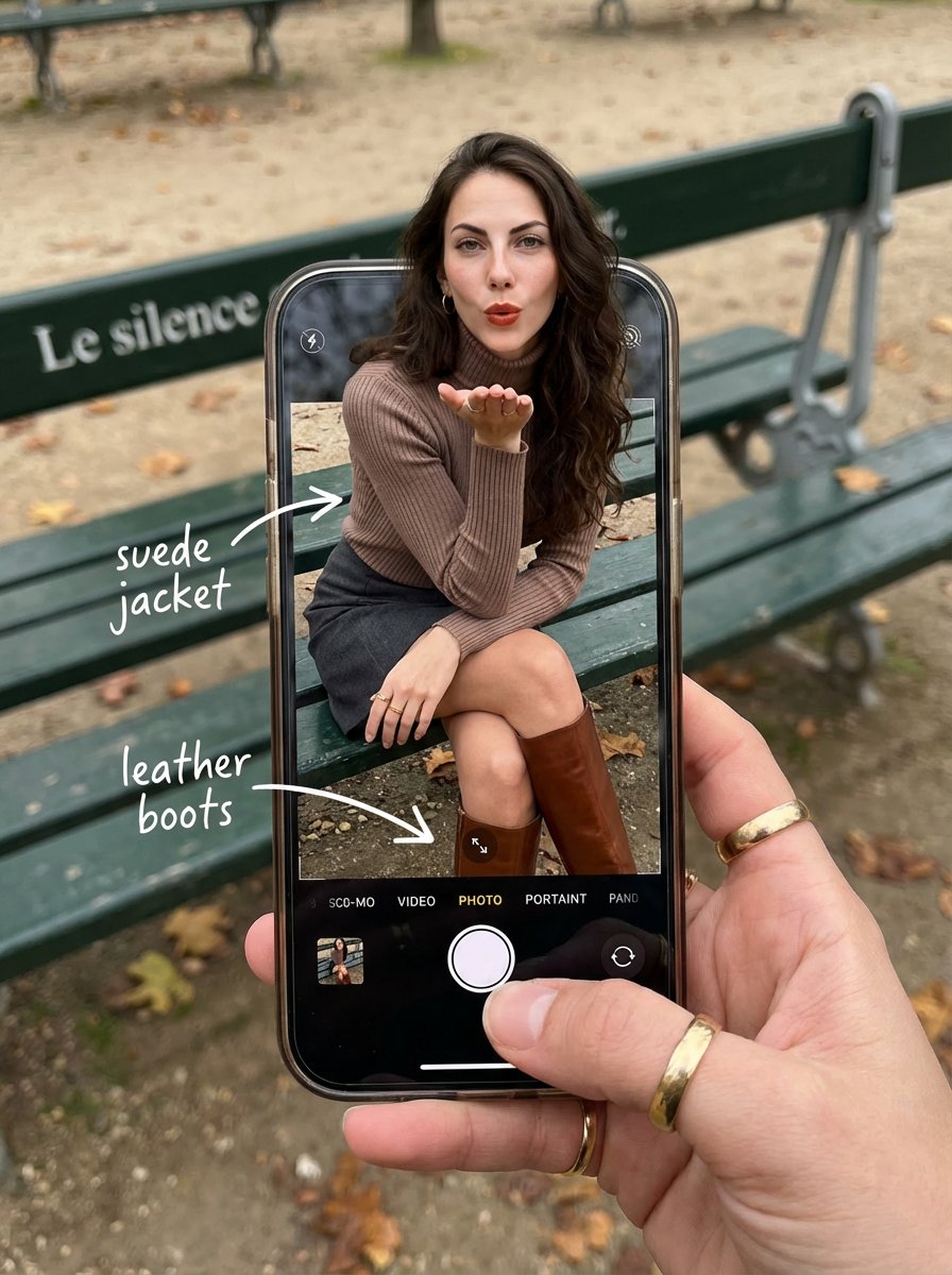 Smartphone OOTD Pop-Out Illusion