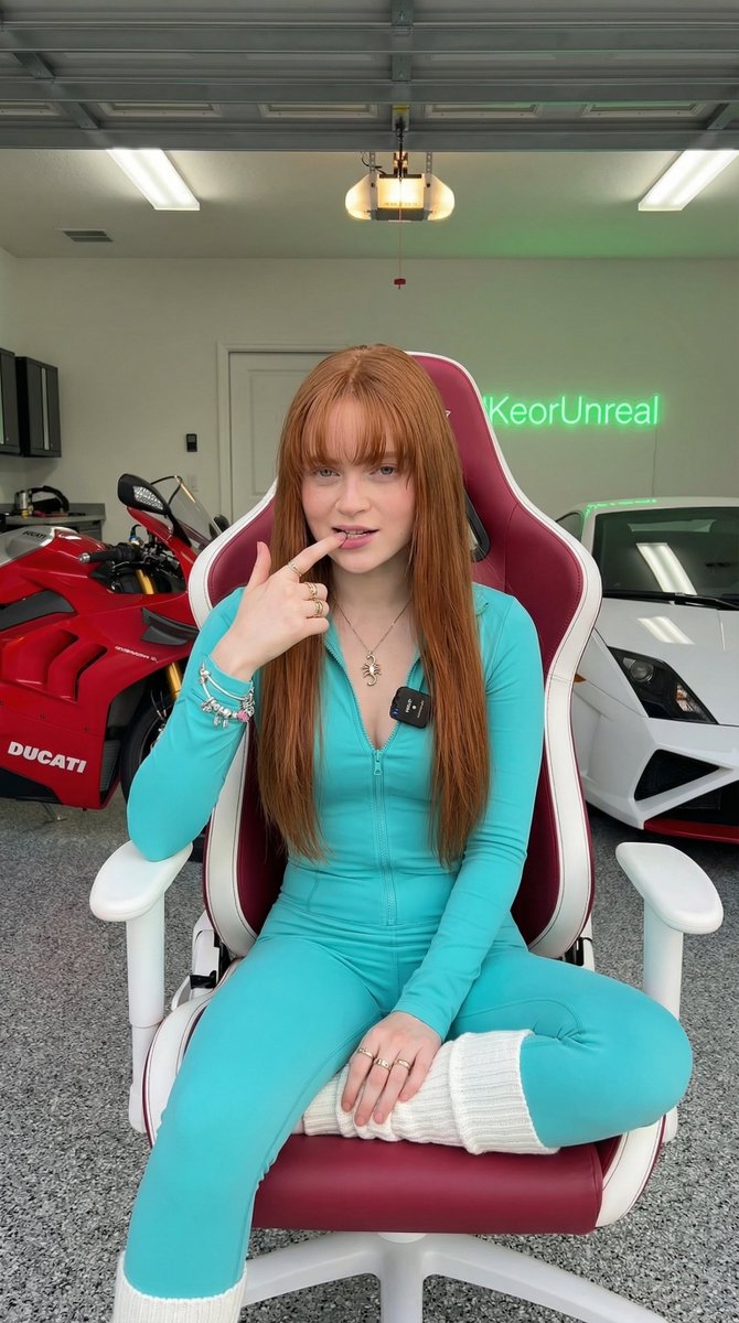 Neon Garage Gamer Girl