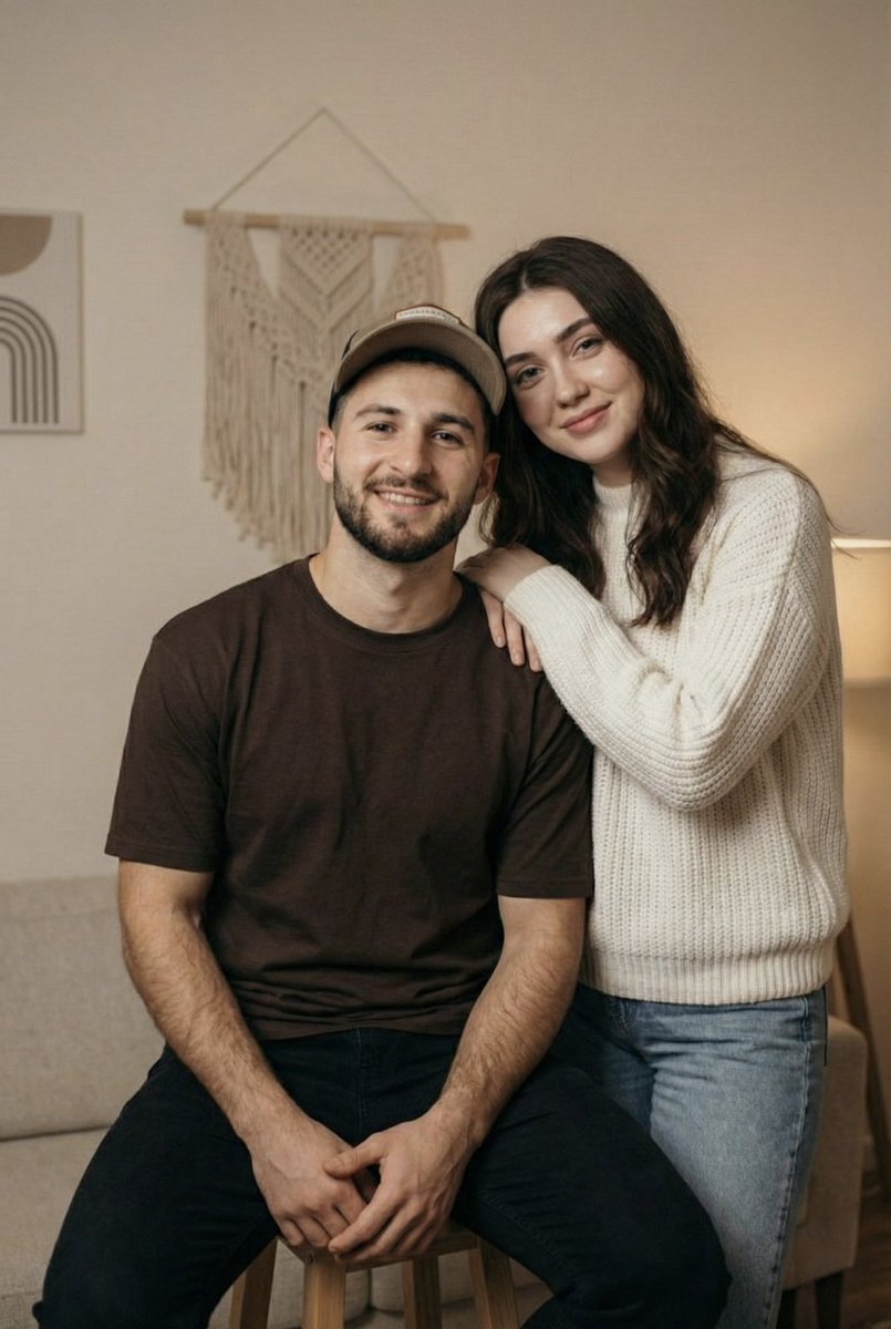 Cozy Couple Portrait Session