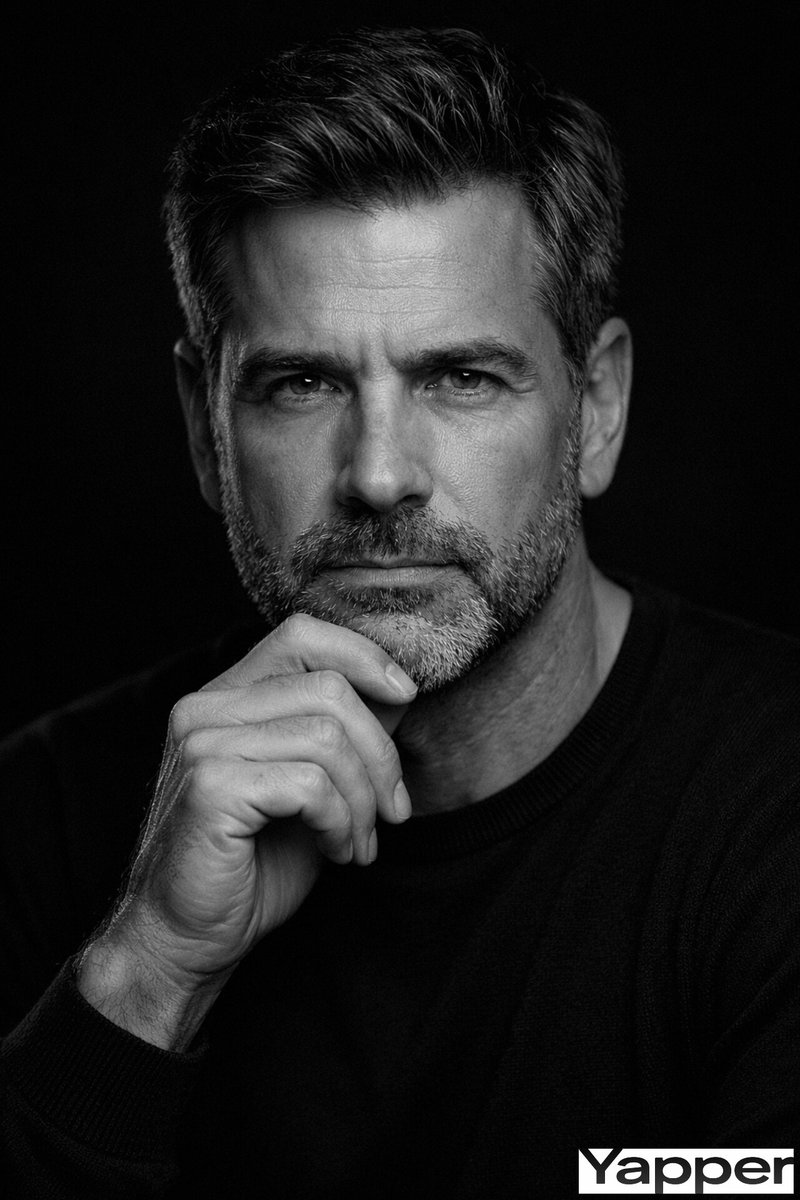 Cinematic Monochrome Studio Portrait