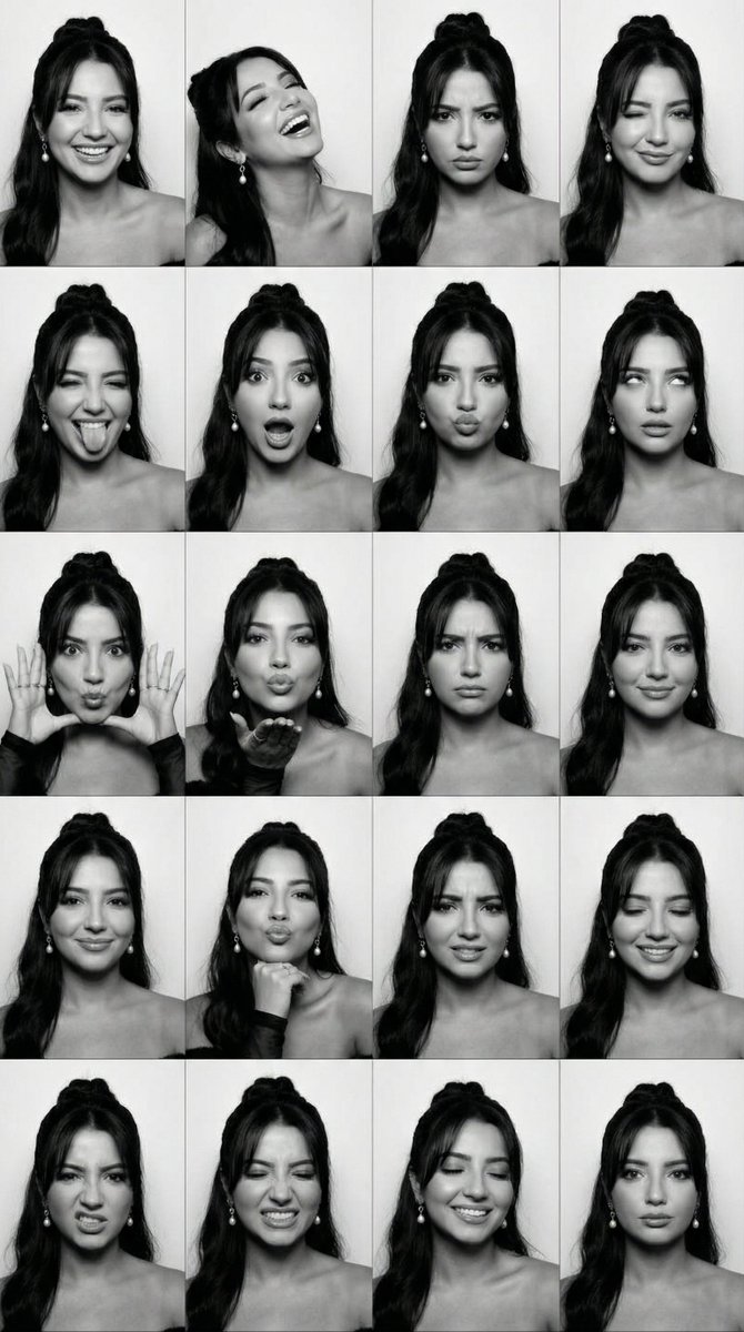 BW Photobooth Expression Grid