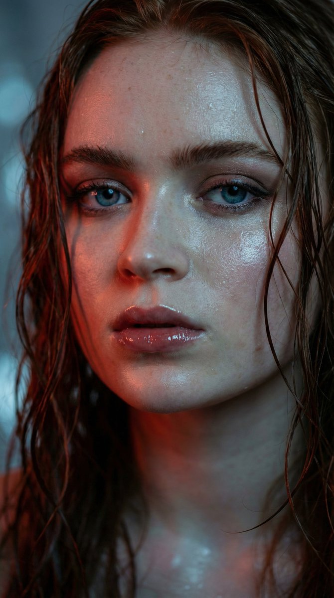 Anya Taylor-Joy Wet Hair Portrait