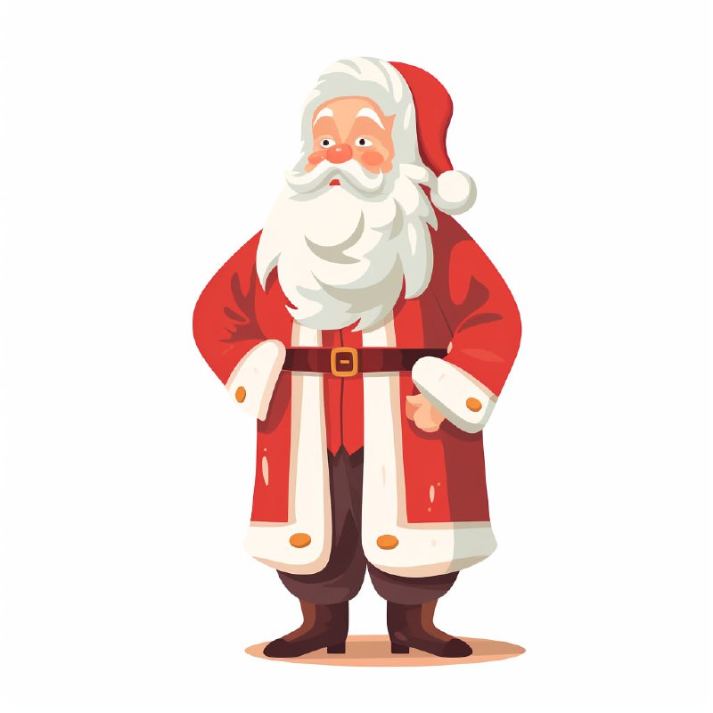Vintage Santa Vector Design