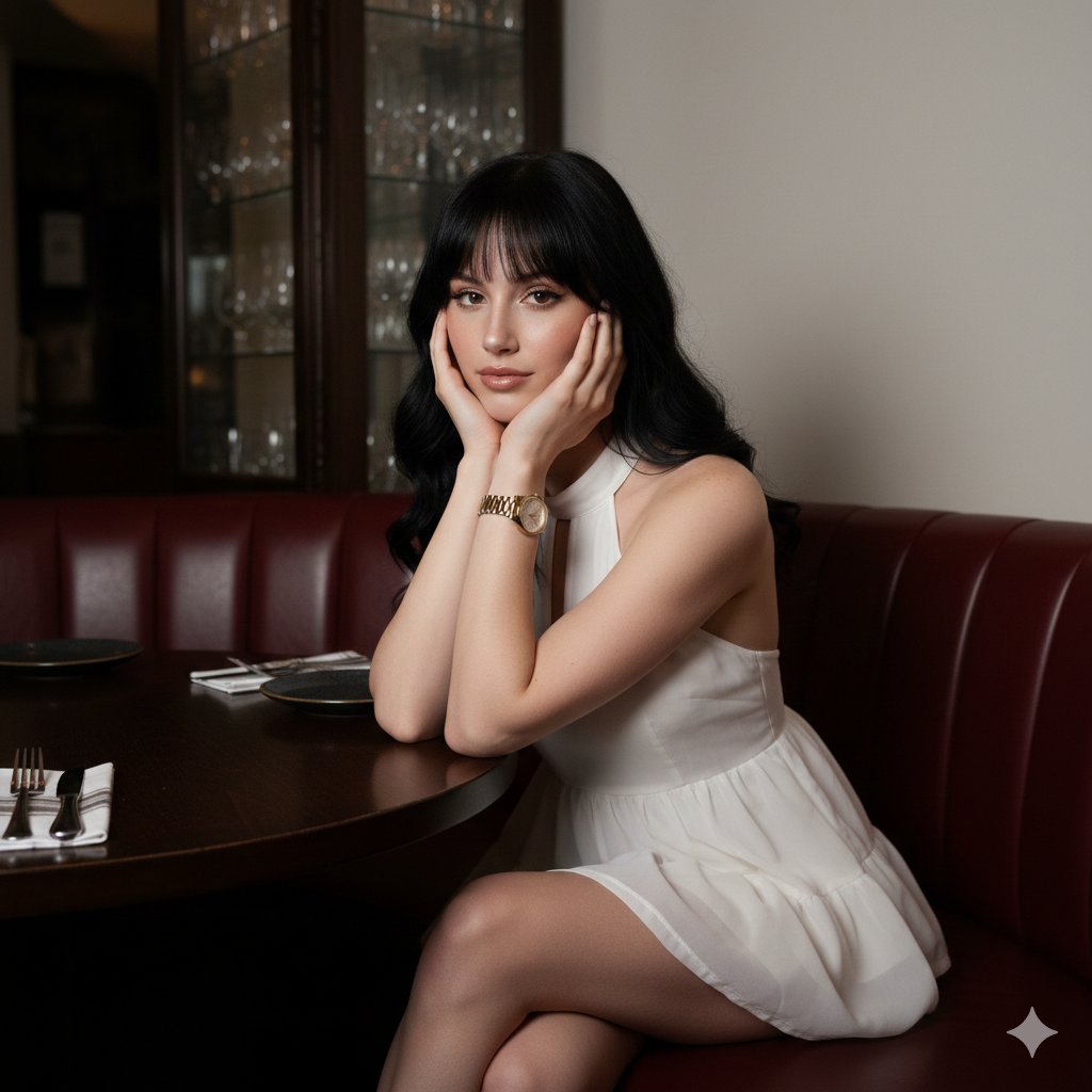 Dim Restaurant Glamour Portrait