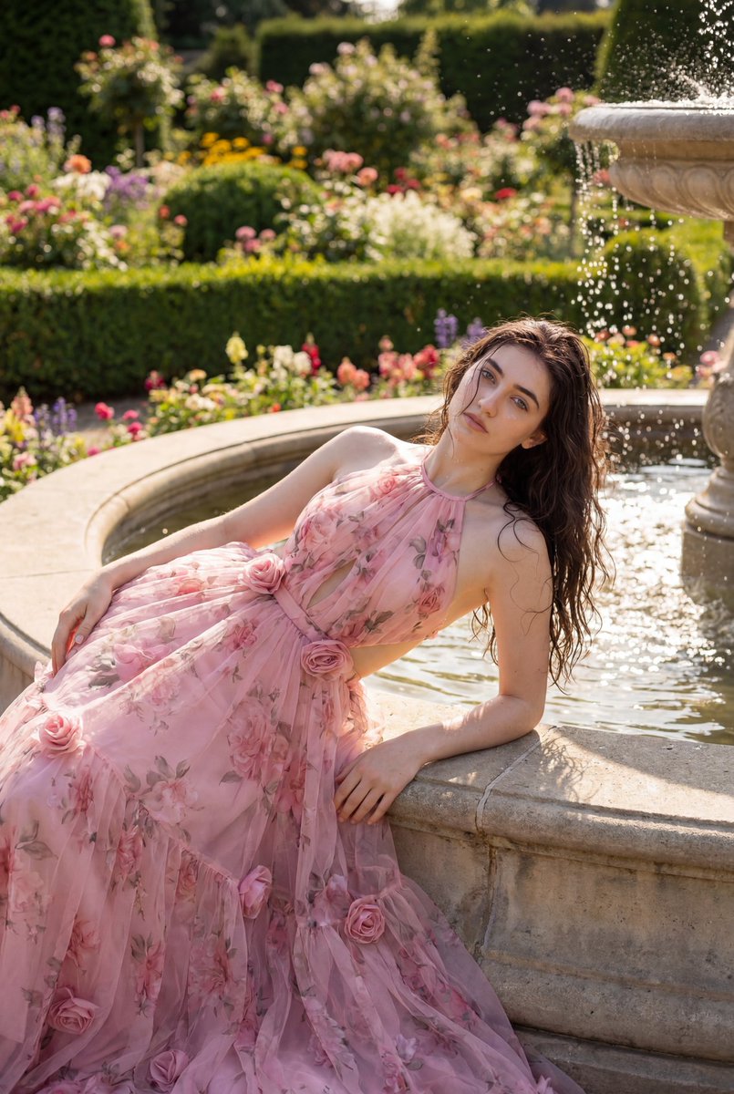 Princess Fountain Garden Luxury Shoot