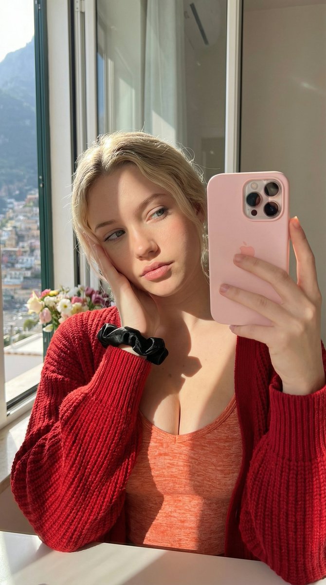 Positano Mirror Selfie Glow