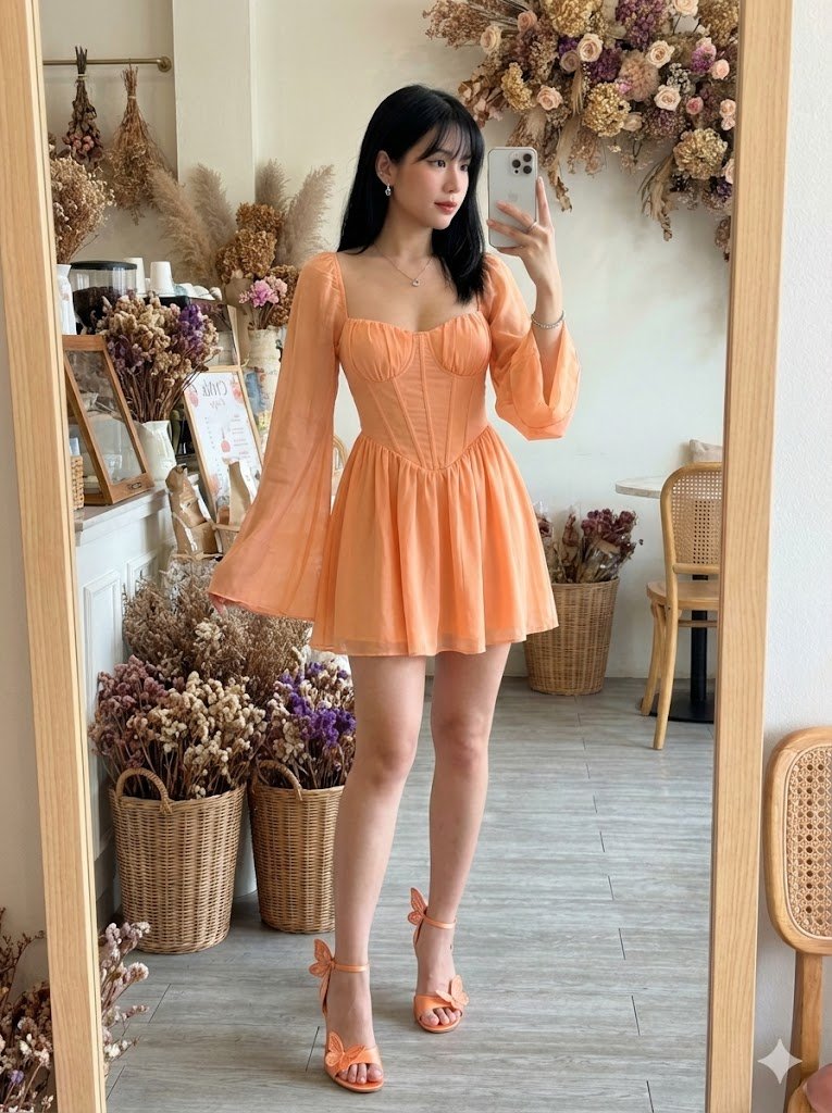 Fairy Core Cafe Mirror Selfie