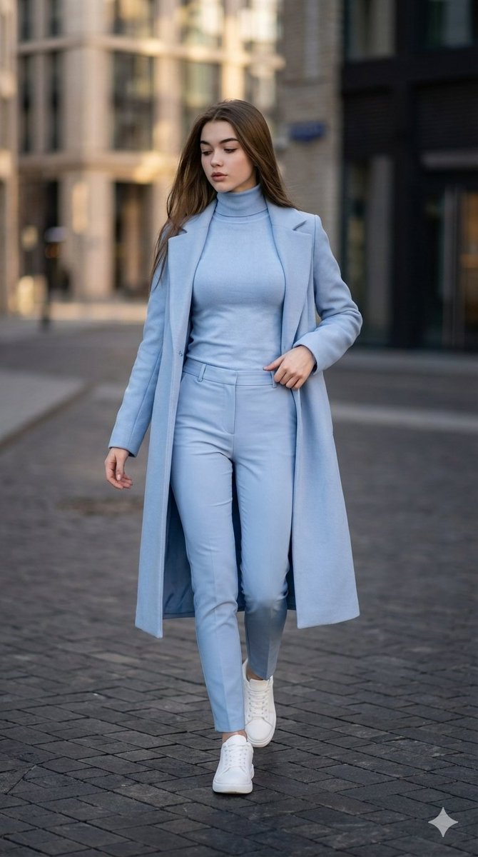 Pastel Blue Urban Stride