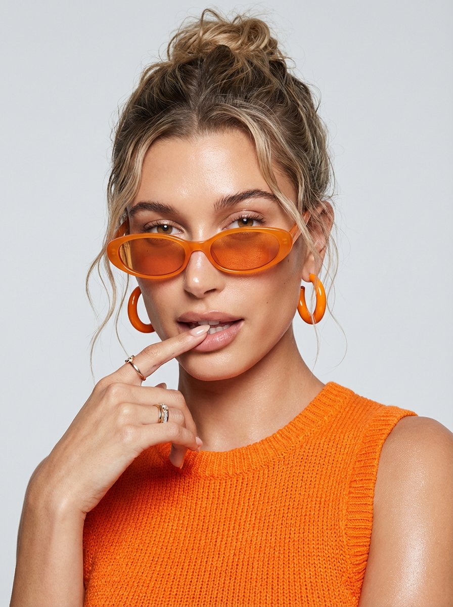 Playful Orange Portrait Glam