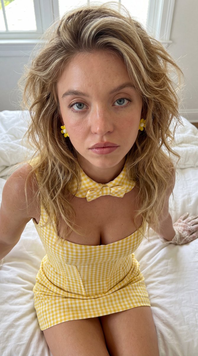 Sydney's Yellow Plaid Charm