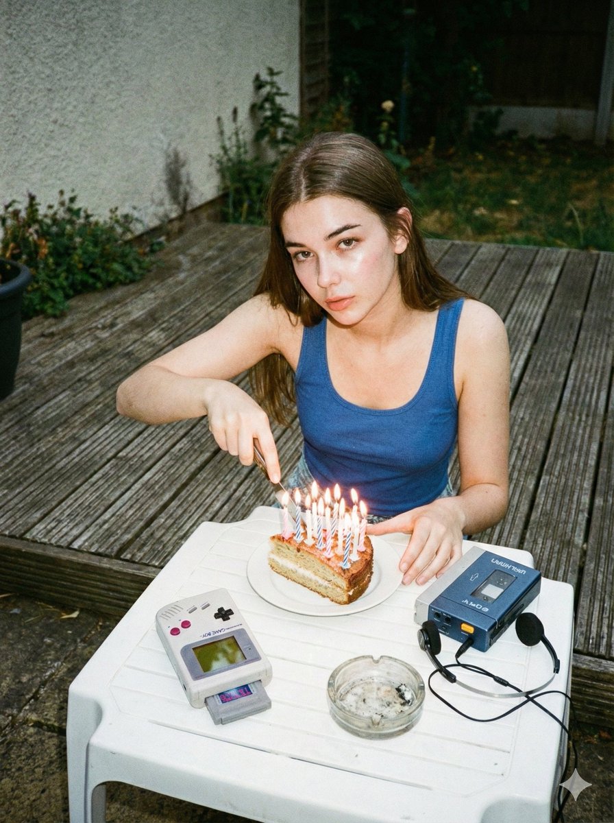 80s Nostalgic Hyperreal Portrait