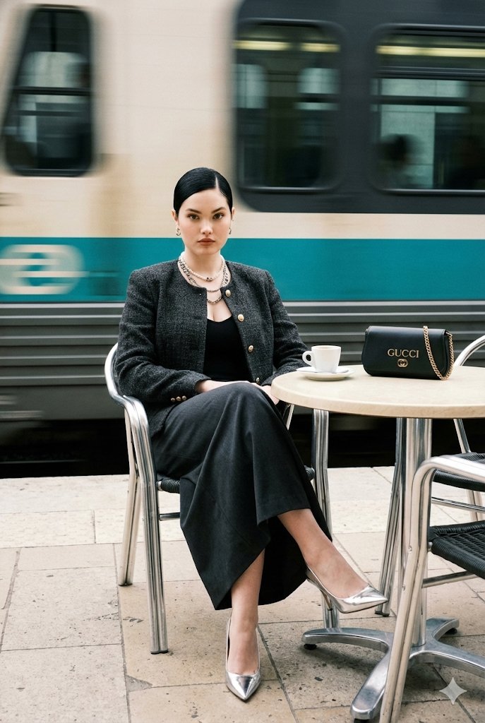 Quiet Luxury Editorial Street Portrait