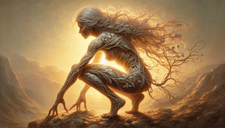 Ethereal Female Troll Nature Art
