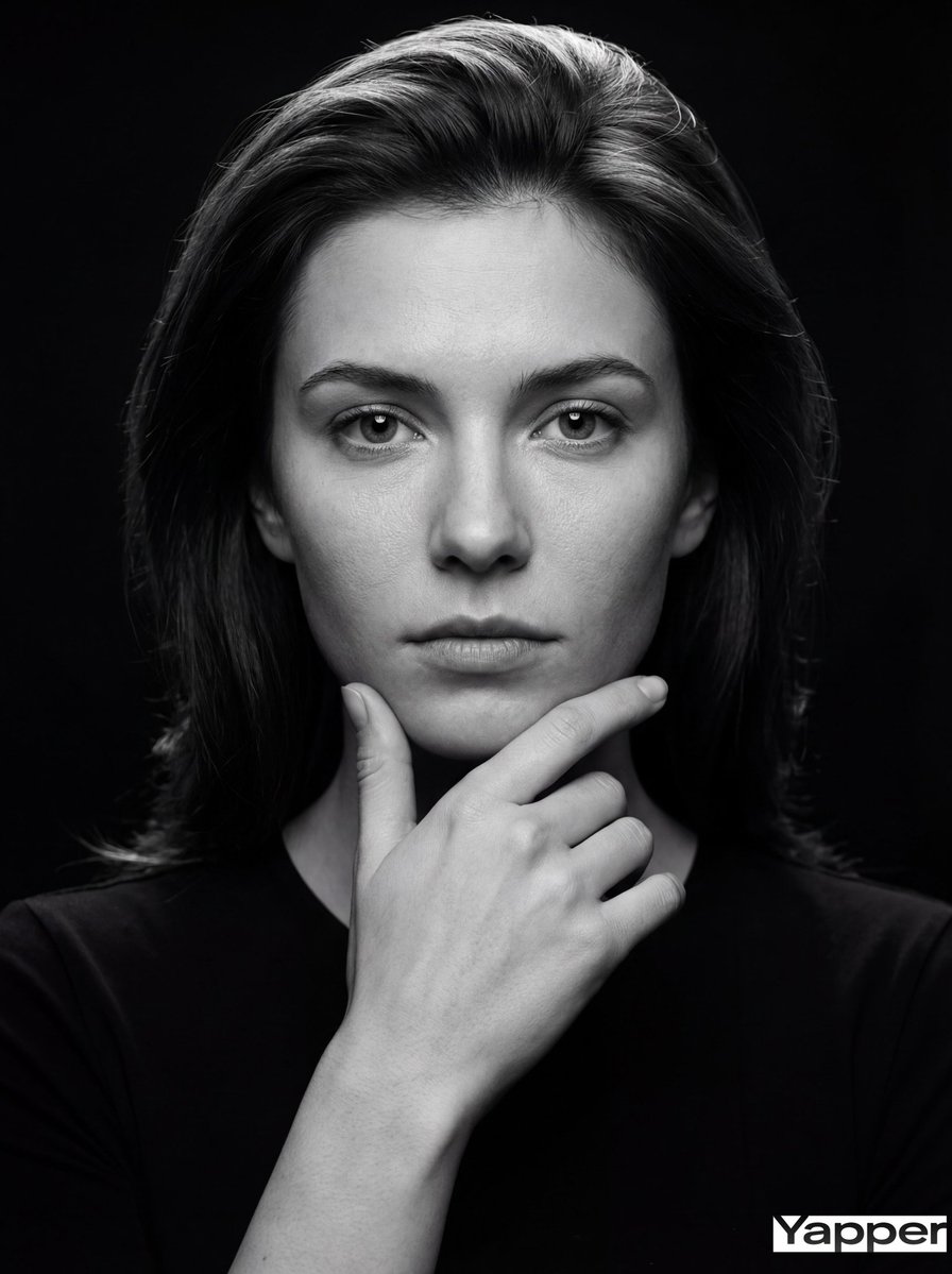 Fine Art Monochrome Studio Portrait