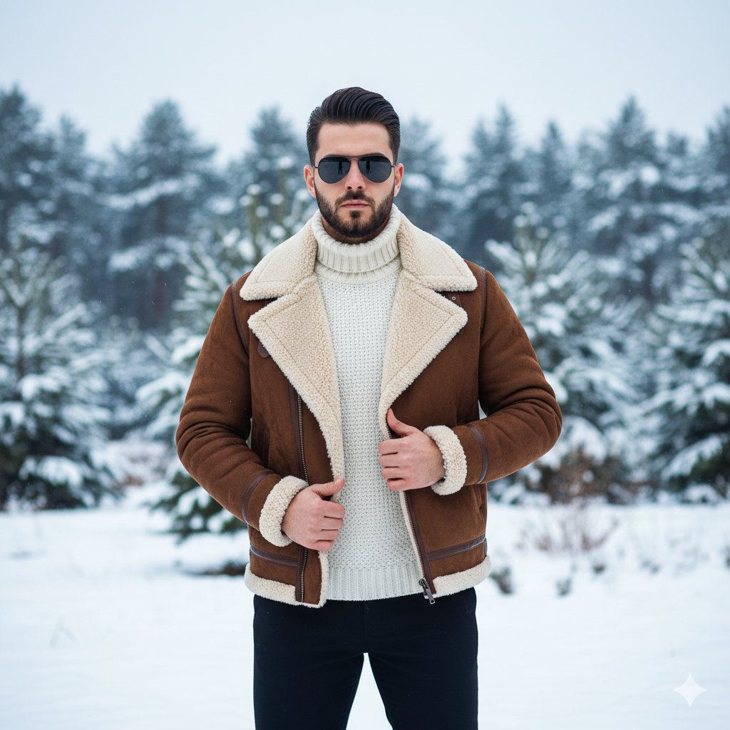 Winter Fashion Editorial Portrait