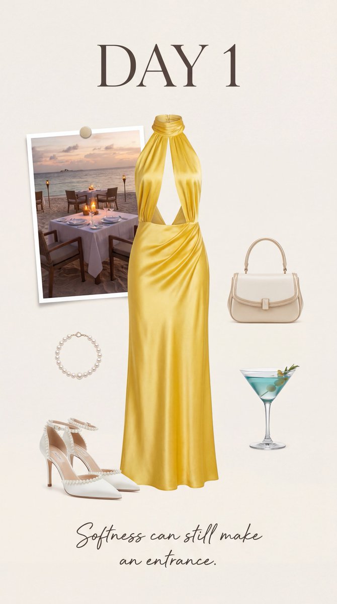 Luxury Yellow Satin Evening Dress Editorial