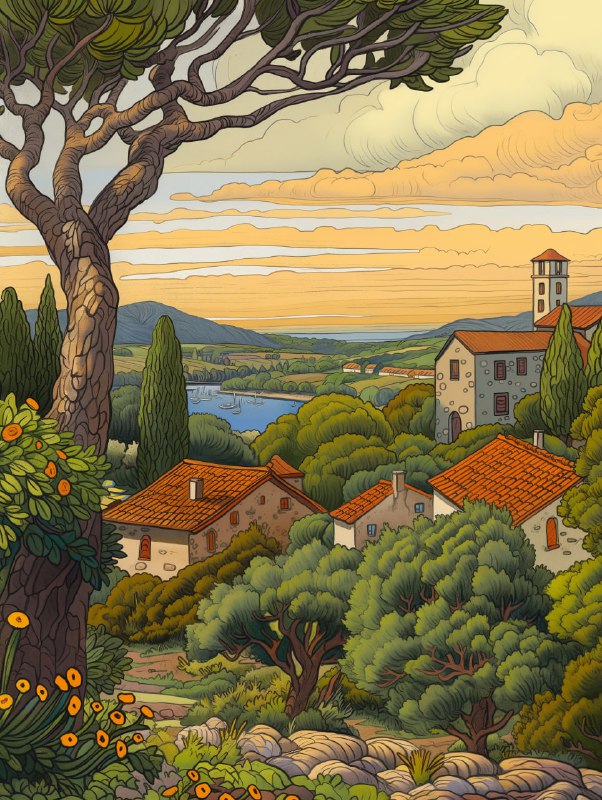 Ivan Bilibin French Countryside