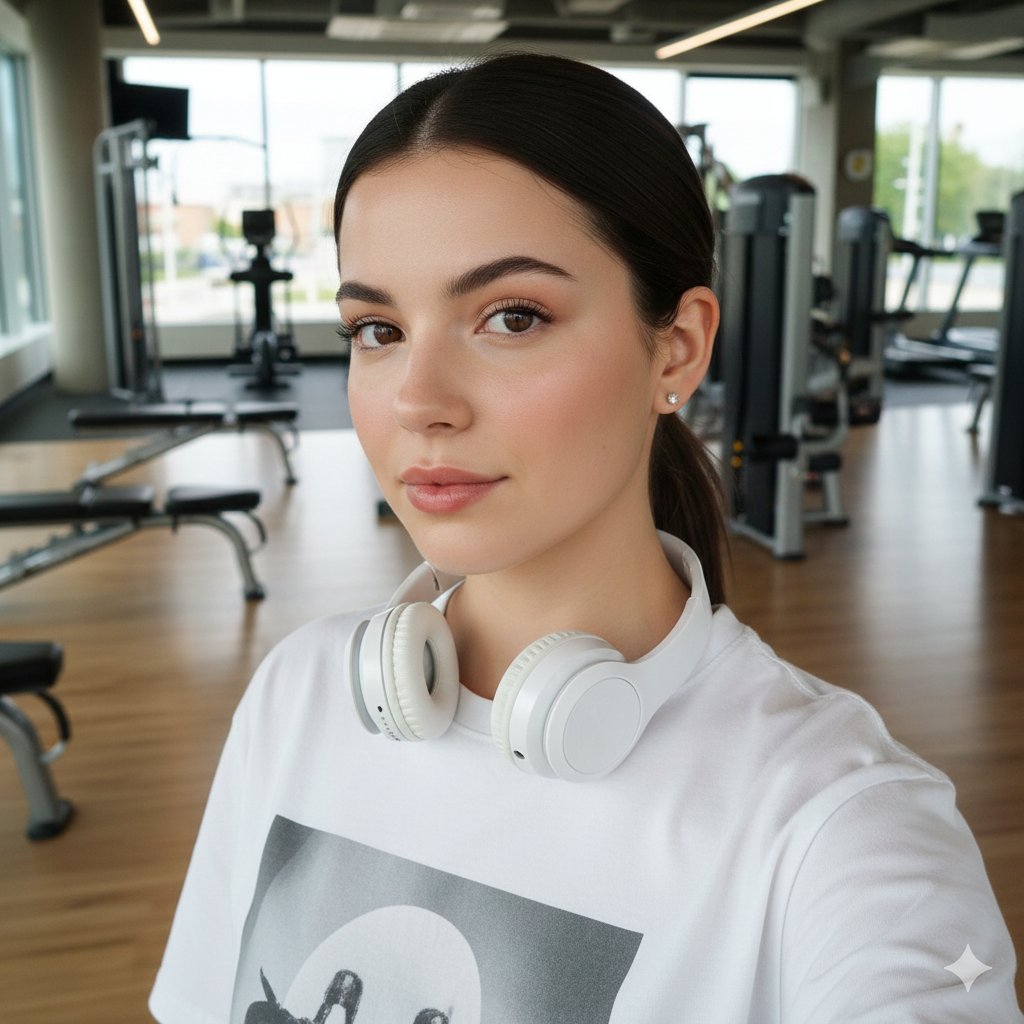 Gym Selfie Girl Image Prompt