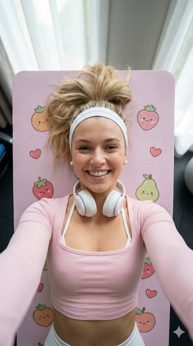 Dynamic Yoga Selfie Fresh Fitness Vibe