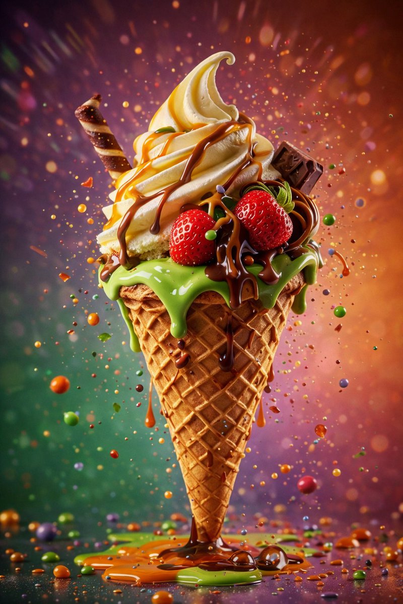 Dreamy Ice Cream Food Photography