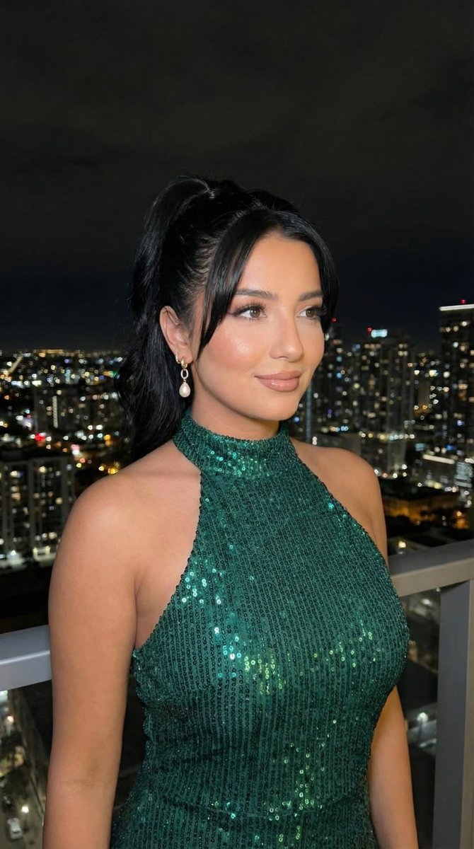 Emerald Night Balcony Portrait