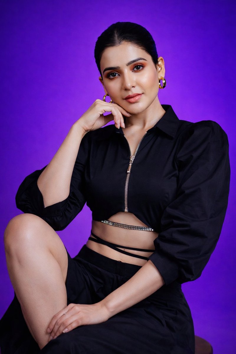 Purple Studio Fashion Portrait