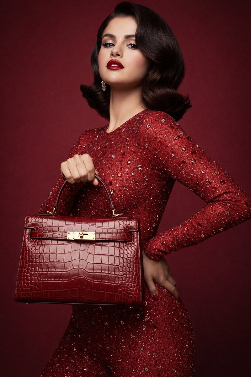 Confident Red Jumpsuit Fashion Portrait