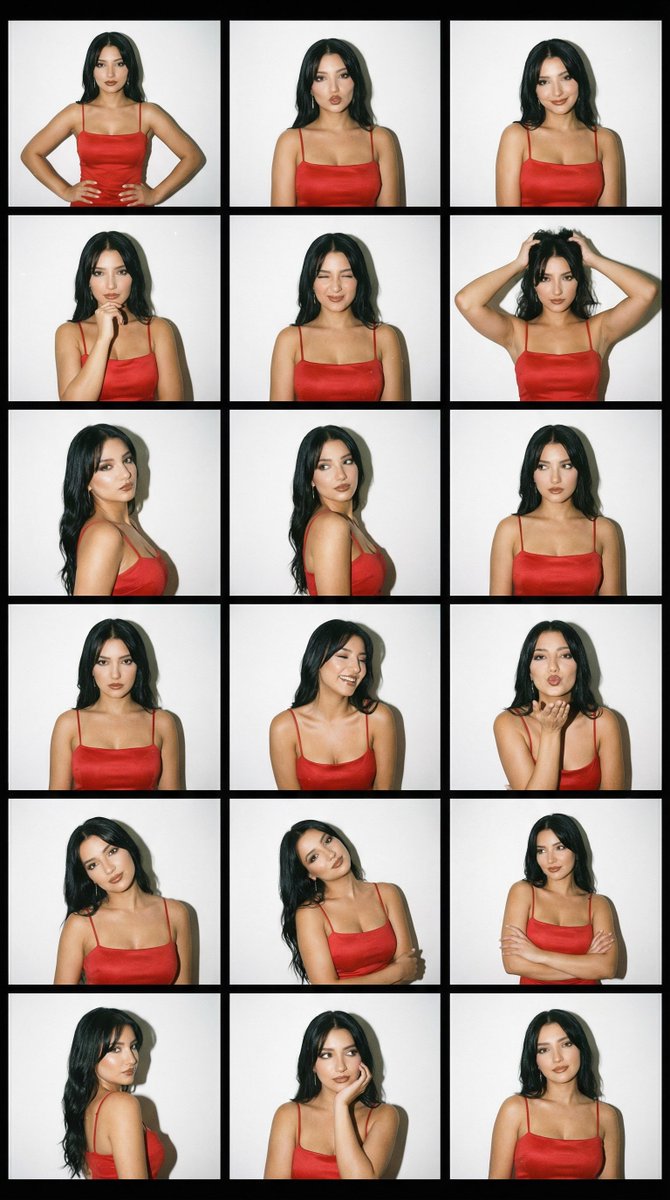 Retro Photobooth Red Satin Beauty