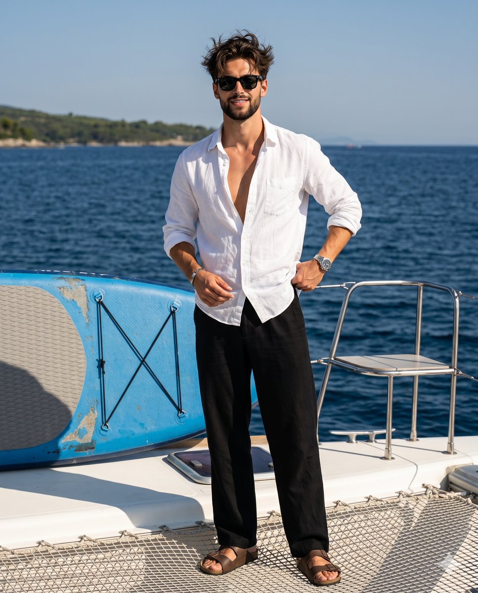 Summer Resort Wear Male Model