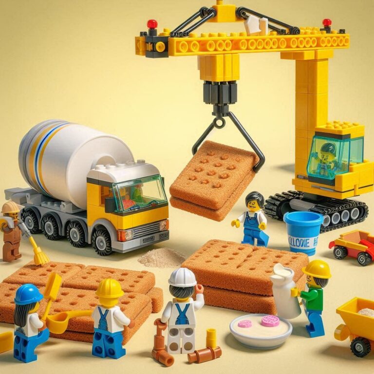 LEGO Construction Site with Cookies