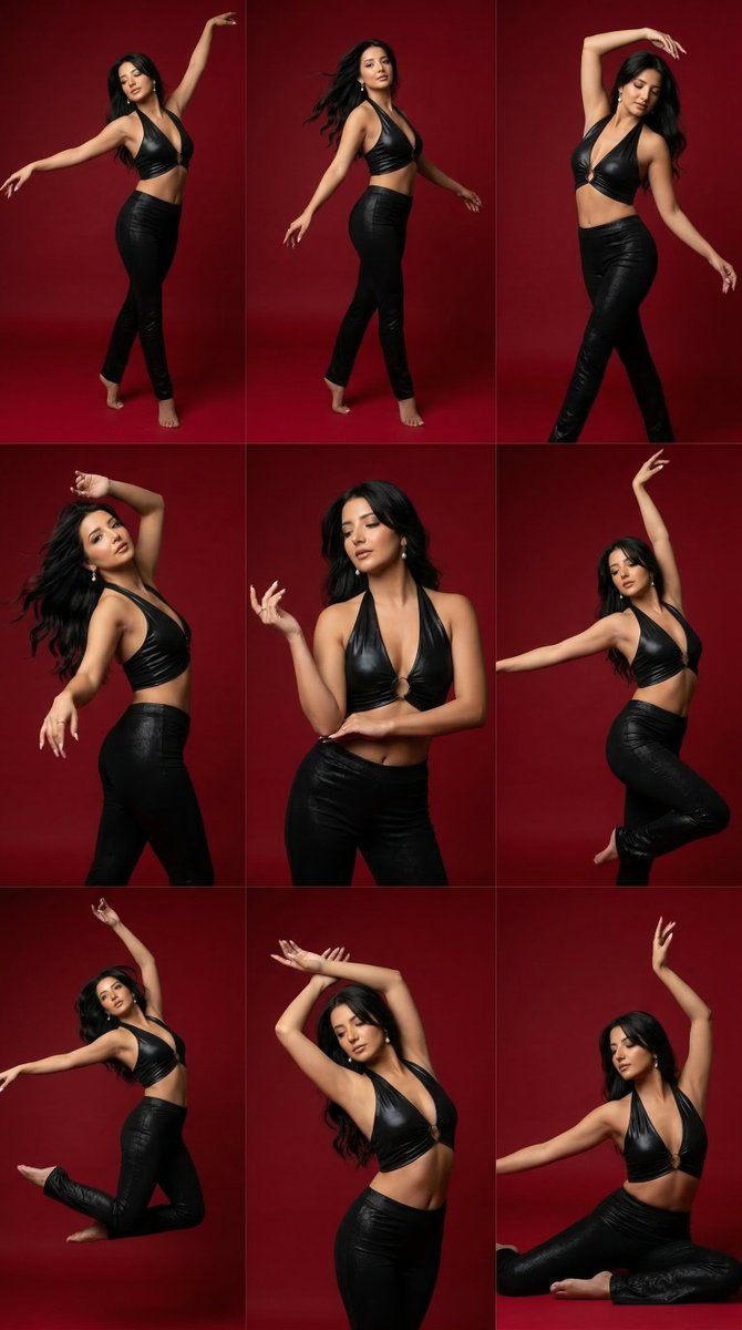 Red Dance Fashion Grid