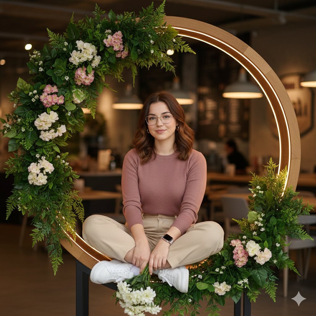 Ultra-Realistic Cafe Lifestyle Portrait