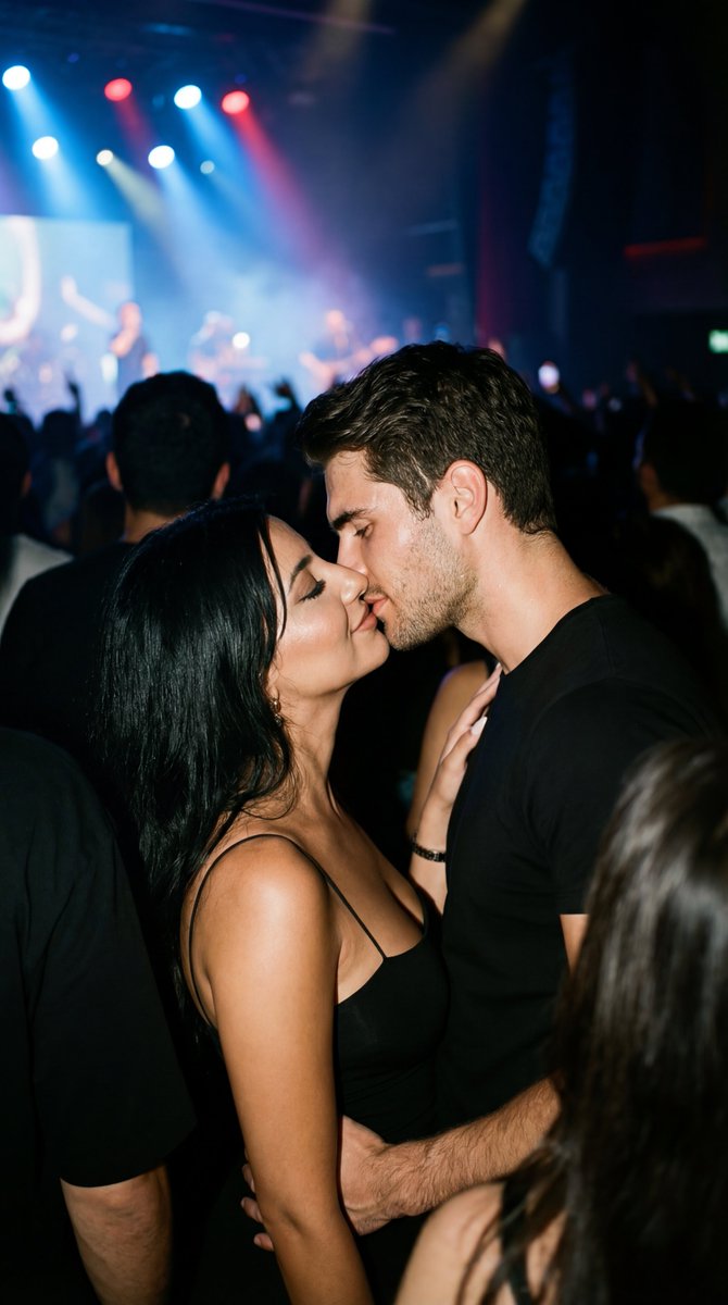 A Gentle Kiss at the Concert