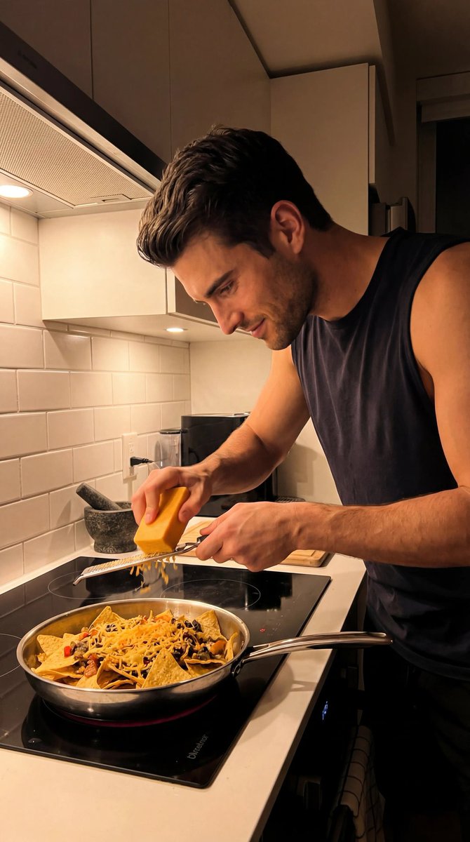 Cozy Night Kitchen Cooking