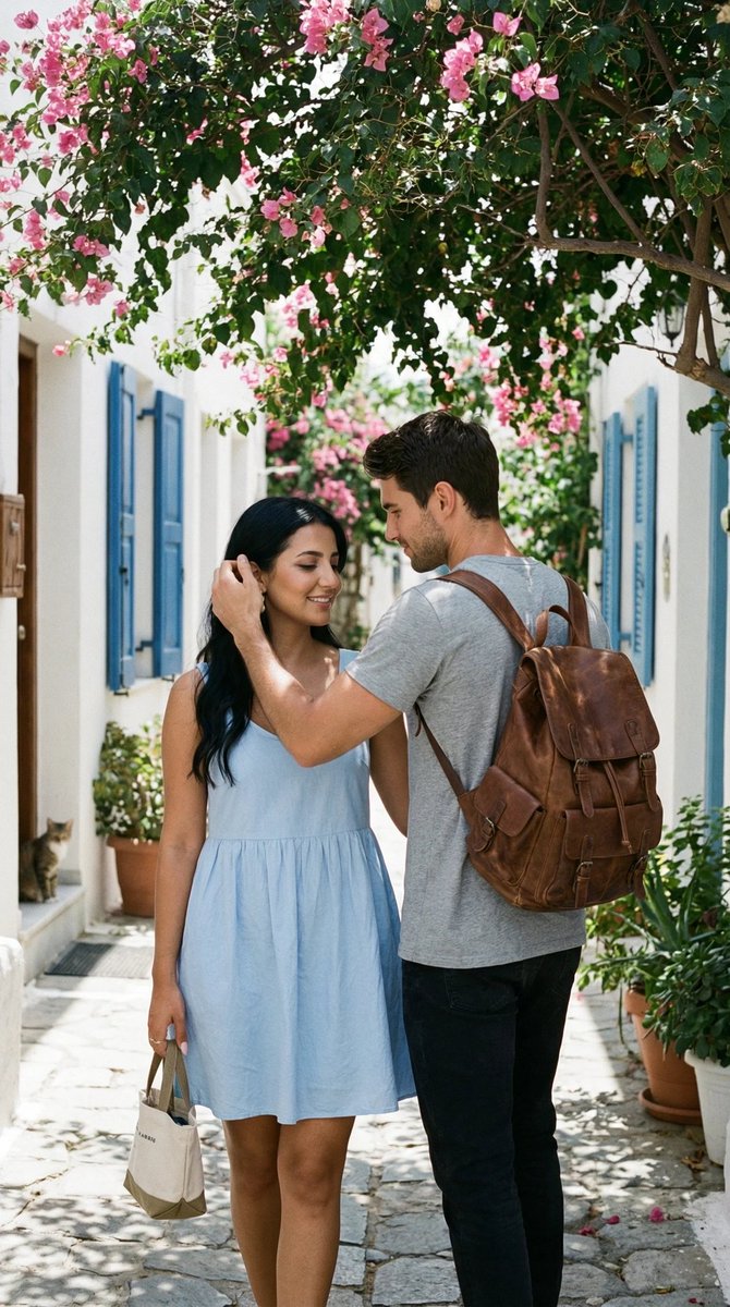 Aegean Stone Street Candid Walk