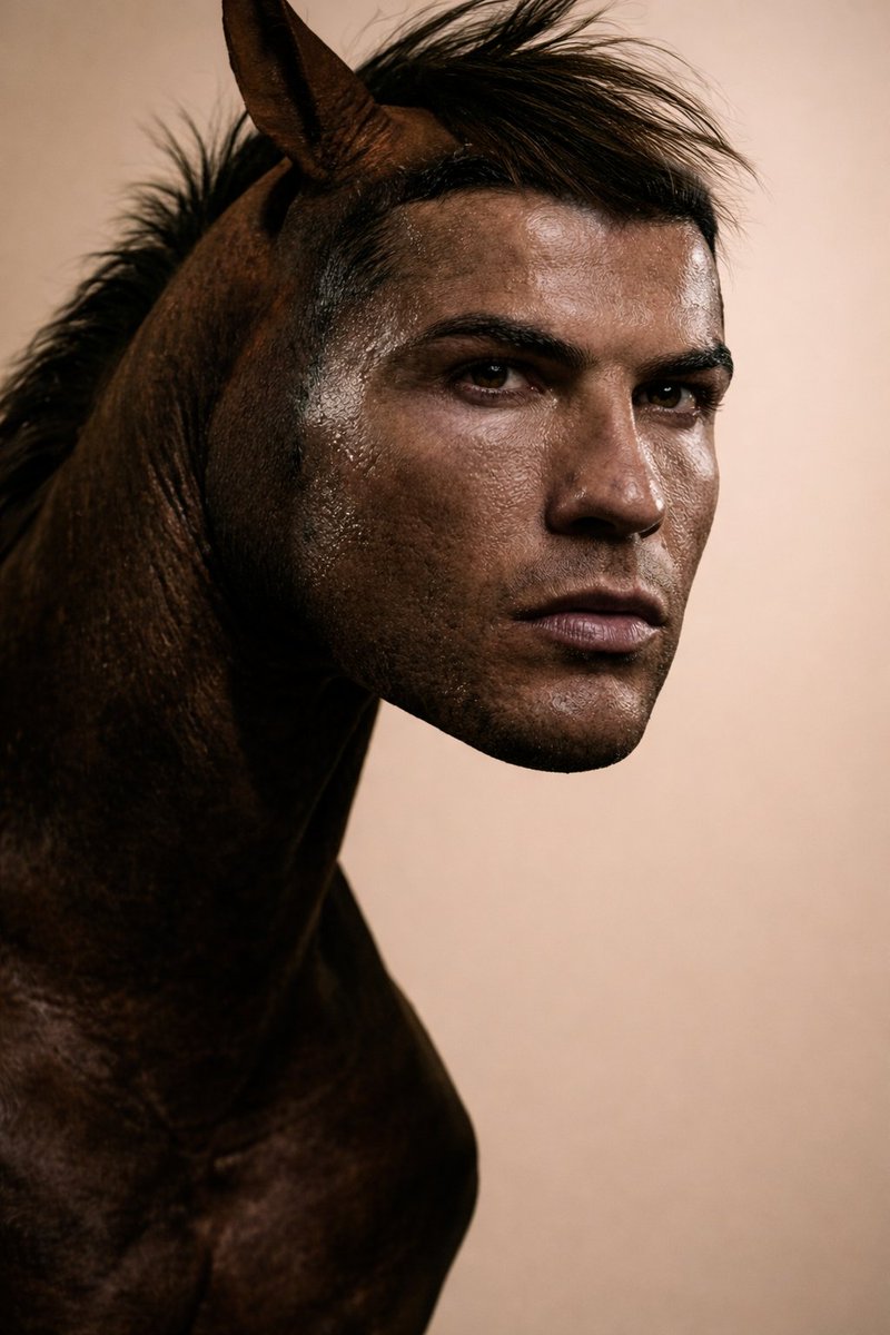 Human Horse Hybrid Portrait