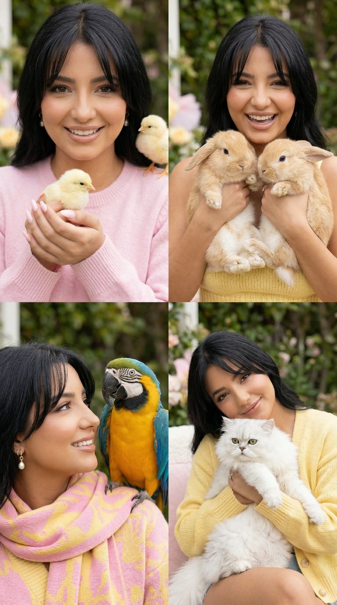 Pastel Pet Fashion Editorial Grid