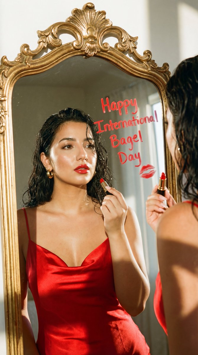 Mirror Lipstick Fashion Editorial